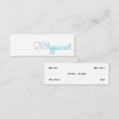 Hygienische Mini-Visitenkarte Mini Visitenkarte (Vorne/Hinten)