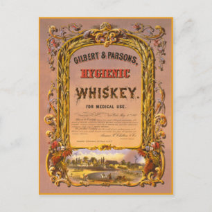 Hygienischer Whiskey: 1860 - Postkarte