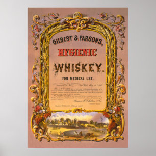 Hygienischer Whisky: 1860 - Plakat