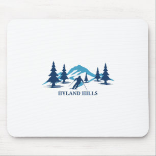 Hyland Hills Minnesota Ski Resort Skifahrer _1 Mousepad
