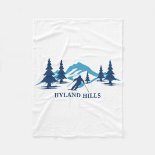 Hyland Hills Minnesota Skigebiet Skifahren Skifahr Fleecedecke