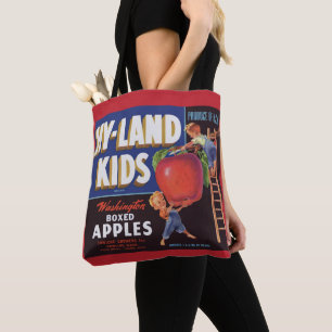 Hyland Kids Washington Apples-Label aus den 1950er Tasche