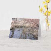 "Hyland Lake Ducks #3" Dankeschön-Karte Karte (Gelbe Blume)