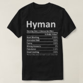 HYMAN Nutrition Funny Birthday Personalisiert Name T-Shirt (Design vorne)