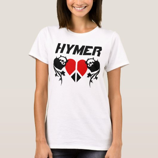 Hymer White Peace Backside T-Shirt (Vorderseite)