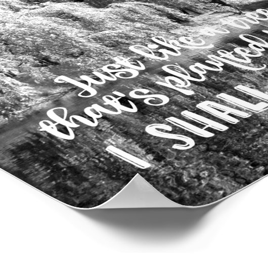 Hymn: Ich werde nicht mit wildem Baum bewegt werde Poster (Ecke)