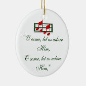 Hymn Ornament "O Come All Ye Faithful" Weihnachten (Rechts)