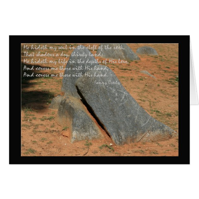 Hymn von Fannie Crosby Er versteckt mein Soul (Vorderseite (Horizontal))