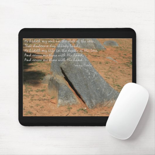 Hymn von Fannie Crosby Er versteckt mein Soul Mousepad (Mit Mouse)