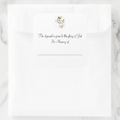 Hymnal Tellers Quadratischer Aufkleber (Tasche)