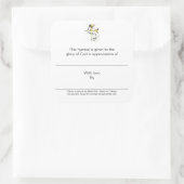 Hymnale Teller im Hinblick auf Quadratischer Aufkleber (Tasche)