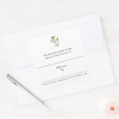 Hymnale Teller zu Ehren der Quadratischer Aufkleber (Umschlag)