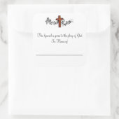 Hymnale Teller zu Ehren der Quadratischer Aufkleber (Tasche)