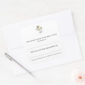 Hymnale Teller zu Ehren der Quadratischer Aufkleber (Umschlag)