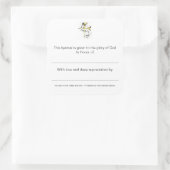 Hymnale Teller zu Ehren der Quadratischer Aufkleber (Tasche)