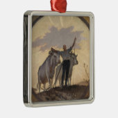 Hymne der Erde zum Sun, 1892 Silbernes Ornament (Rechts)