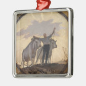 Hymne der Erde zum Sun, 1892 Silbernes Ornament (Links)