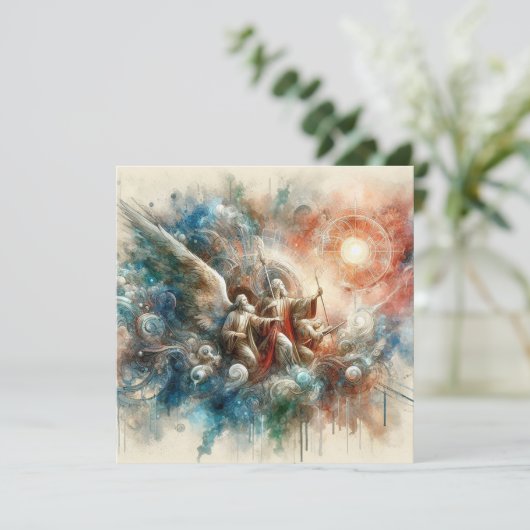 Hymne der Stille Karte (Stehend Vorderseite)