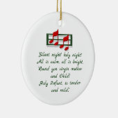 Hymne Ornament "Stille Nacht" Weihnachten (Rechts)