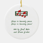 Hymne Ornament "Stille Nacht" Weihnachten (Hinten)