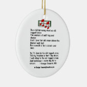 Hymnen-Verzierungs-altes schroffes Kreuz Keramikornament (Rechts)