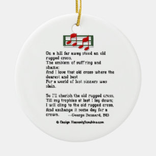 Hymnen-Verzierungs-altes schroffes Kreuz Keramikornament