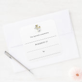 Hymnus-Teller zum Gedenken an Quadratischer Aufkleber (Umschlag)