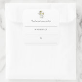 Hymnus-Teller zum Gedenken an Quadratischer Aufkleber (Tasche)