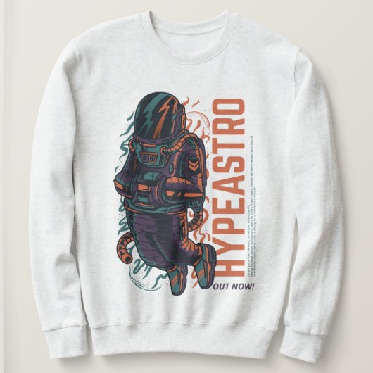Hyper Astro Space Graphic | Streetwear Sweatshirt (Design vorne)