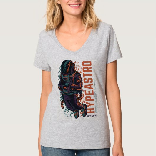 Hyper Astro Space Graphic | Streetwear T-Shirt (Vorderseite)
