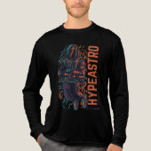 Hyper Astro Space Graphic | Streetwear Tri-Blend Shirt (Vorderseite)