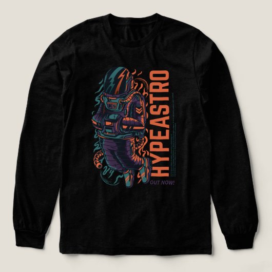 Hyper Astro Space Graphic | Streetwear Tri-Blend Shirt (Design Vorderseite)