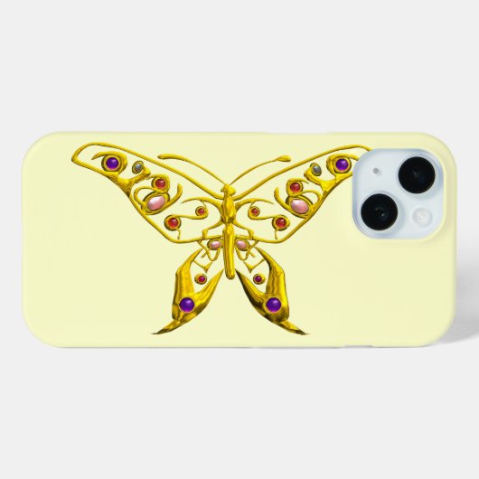 HYPER BUTTERFLY ,Cream Case-Mate iPhone Hülle (Rückseite (Horizontal))