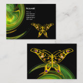 HYPER BUTTERFLY - hellorange-grün, schwarz-gelb Visitenkarte (Vorne/Hinten)
