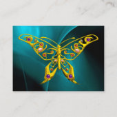 HYPER BUTTERFLY - hellschwarz-blau Visitenkarte (Rückseite)