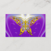 HYPER BUTTERFLY / LEICHTE WELLEN, rosa, Lila, viol Visitenkarte (Rückseite)