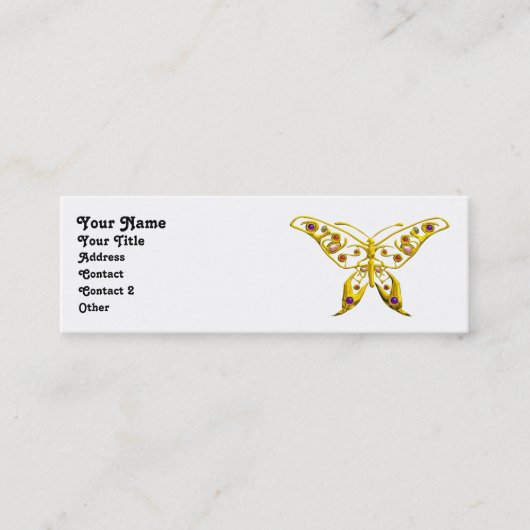 HYPER BUTTERFLY MINI VISITENKARTE (Vorderseite)