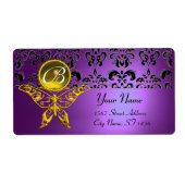 HYPER BUTTERFLY MONOGRAM lila Damastopaz (Vorne)