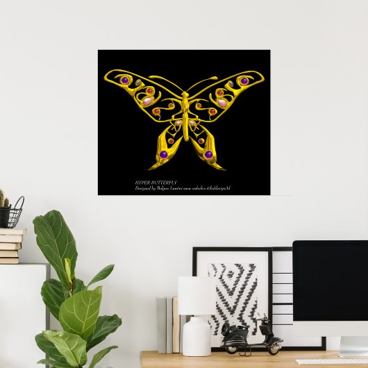 HYPER BUTTERFLY POSTER (Heimbüro)