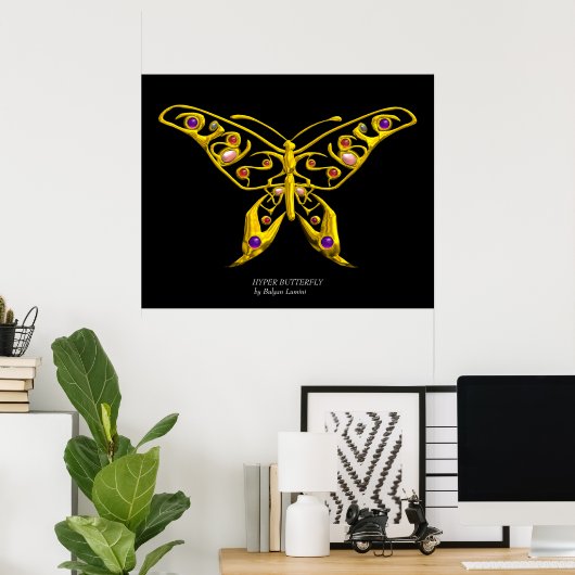 HYPER BUTTERFLY POSTER (Heimbüro)