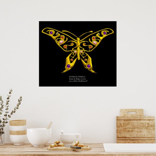 HYPER BUTTERFLY, riesige Größe Poster (Küche)