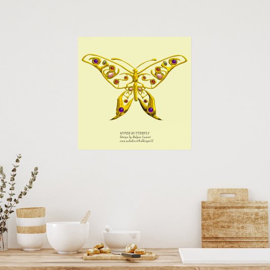 HYPER BUTTERFLY, riesige Größe Poster (Küche)
