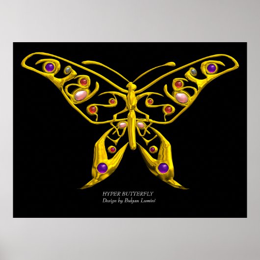 HYPER BUTTERFLY, riesige Größe Poster (Vorne)
