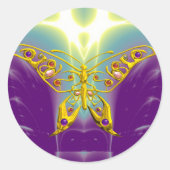 HYPER BUTTERFLY RUNDER AUFKLEBER (Vorderseite)