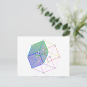 Hyper Cube 2 - coole Wissenschaft in 4D! Postkarte (Stehend Vorderseite)