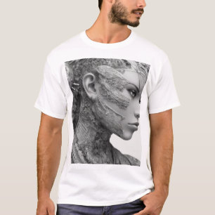 Hyper-Detaillierte Fine Line Dos Art - Elegantes S T-Shirt