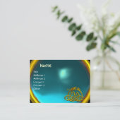 HYPER DRAGON, AQUAMARINE, hell blau Visitenkarte (Stehend Vorderseite)