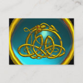 HYPER DRAGON, AQUAMARINE, hell blau Visitenkarte (Rückseite)