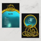 HYPER DRAGON AQUAMARINE MONOGRAMM Blau Visitenkarte (Vorne/Hinten)