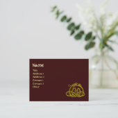 HYPER DRAGON, braun Visitenkarte (Stehend Vorderseite)